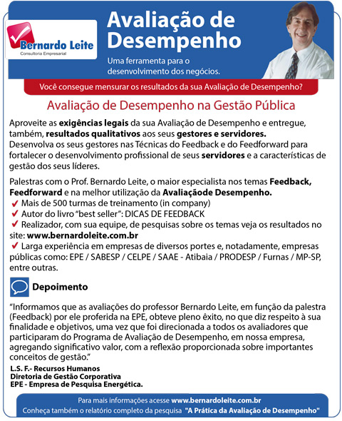 Avaliação de Desempenho na Gestão Pública Avaliação de Desempenho na Gestão Pública