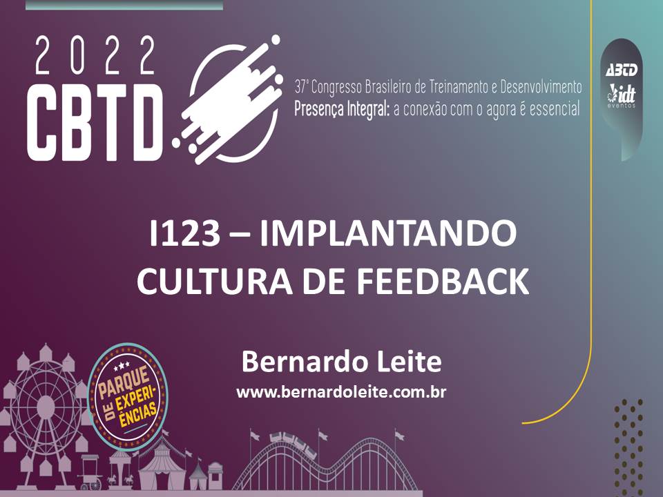 Apresentação: Implantando Cultura de Feedback